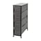 Flash Furniture Black/Gray 4 Drawer Slim Dresser Organizer WX-5L203-BK-GR-GG - alternate 9